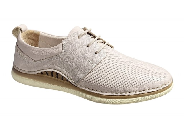 Pantofi barbati casual din piele naturala - Model Colin Crem 1006